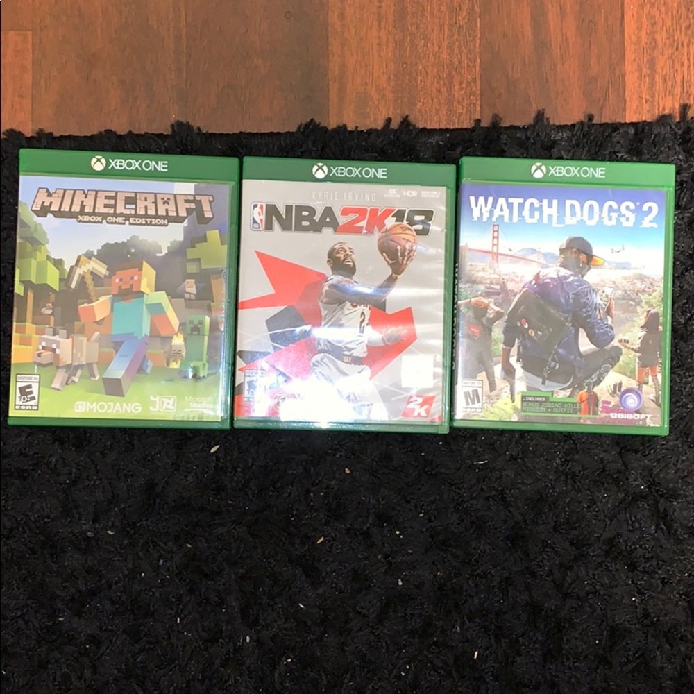 WATCHDOGS 2, MINECRAFT, NBA2K18,